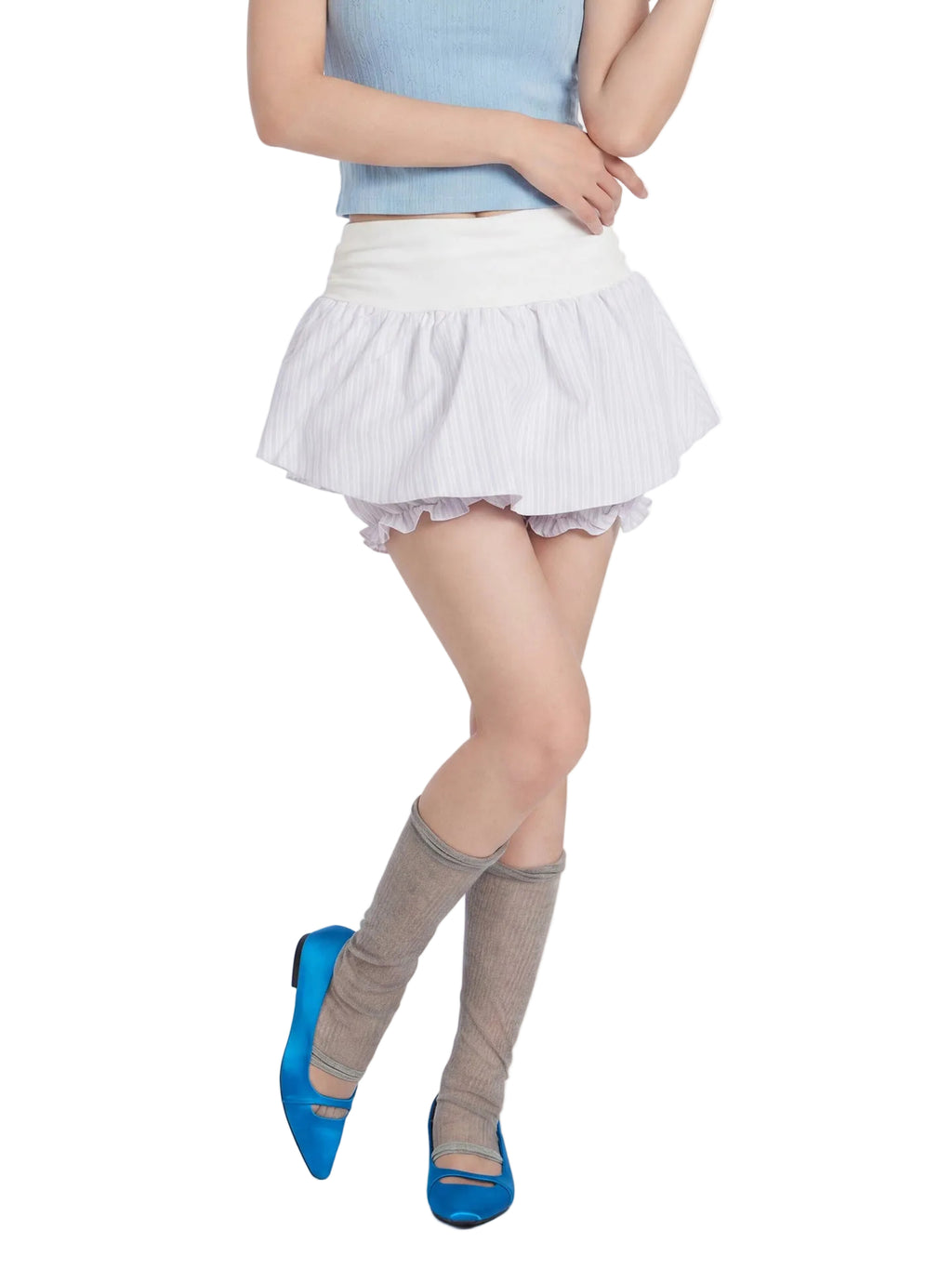Miroden Skirt Ballet-Style High-Waisted A-Line Puffy Versatile