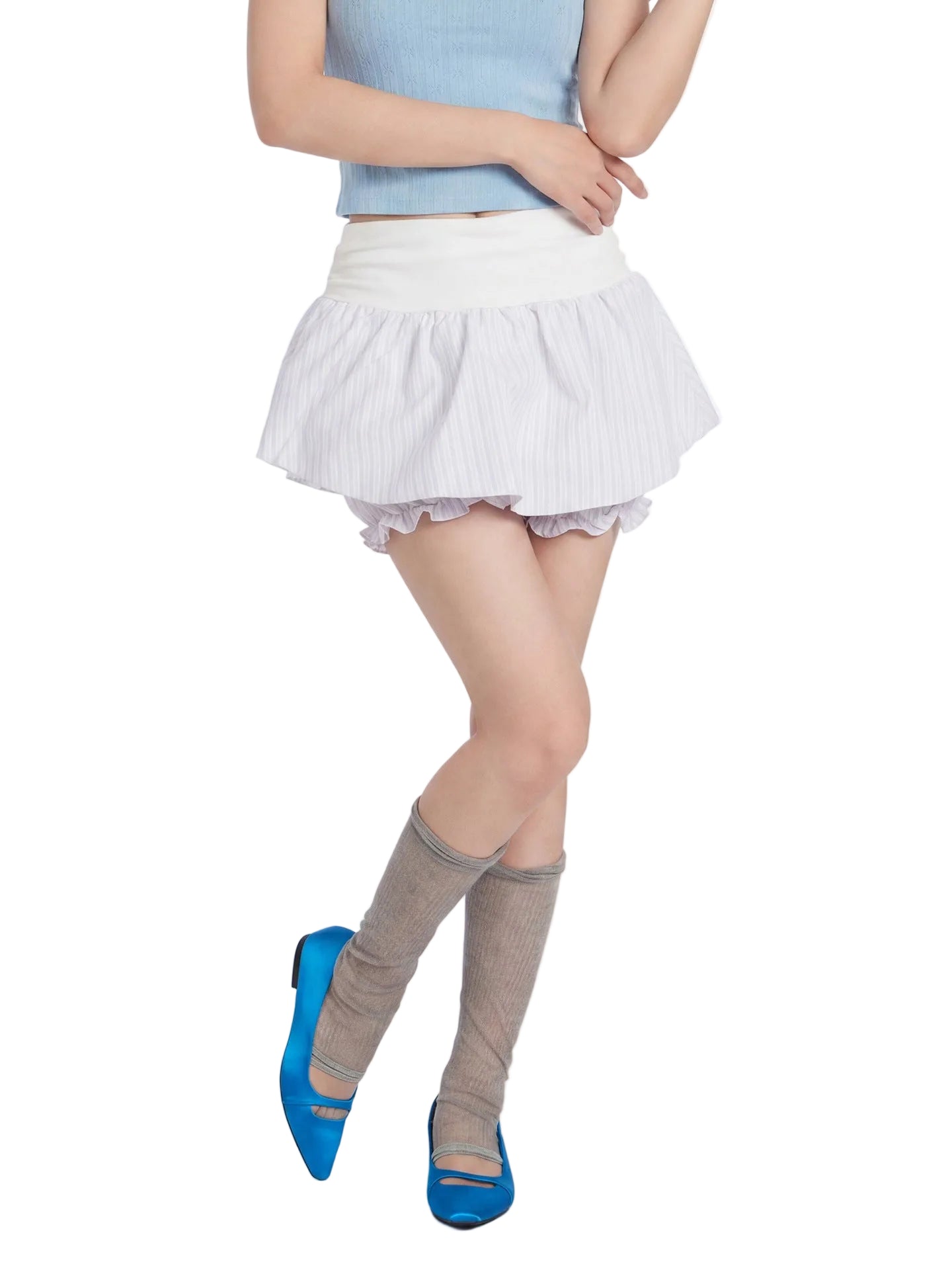 Miroden Skirt Ballet-Style High-Waisted A-Line Puffy Versatile