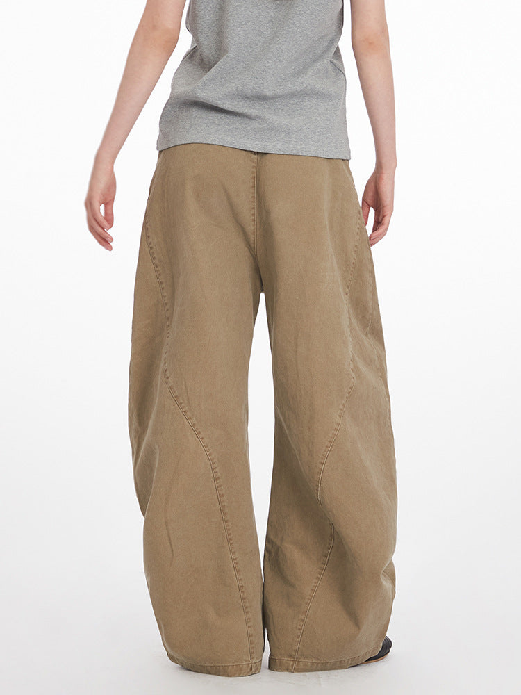 Miroden Jeans Straight Loose High-Waist American Style Casual