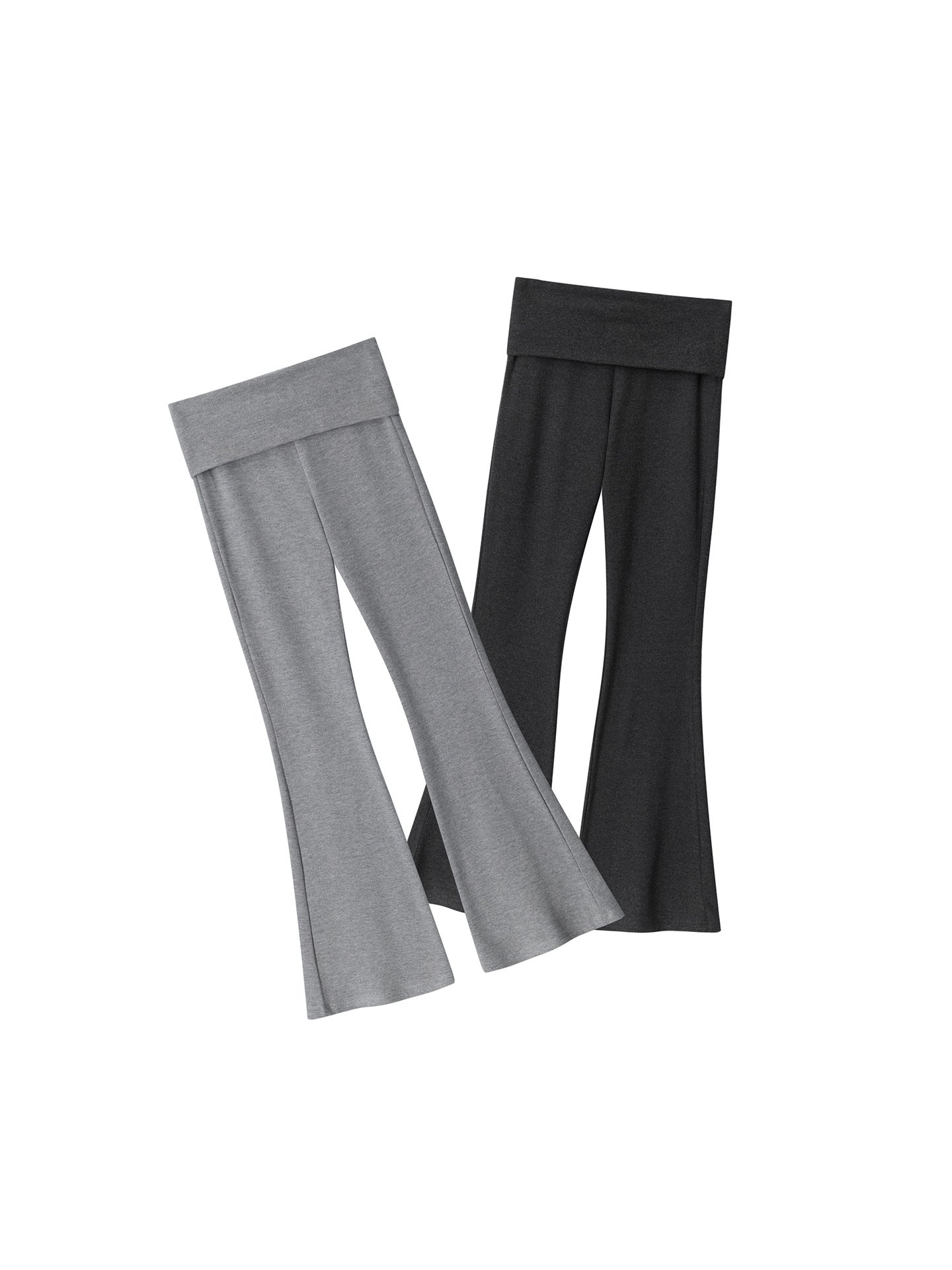 Miroden Pants High-Waisted Slim-Fit Flared Trendy Sports Casual