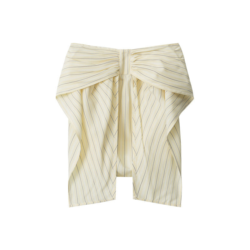 Miroden Tube Top Bow Strapless High-End Suspender Sexy Short Vest