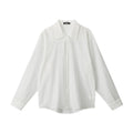 Miroden Blouse Loose Korean Style See-Through Long-Sleeve Thin Top