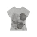 Miroden T-Shirt Bear Print Slim Fit Short-Sleeve Round Neck Sexy Top